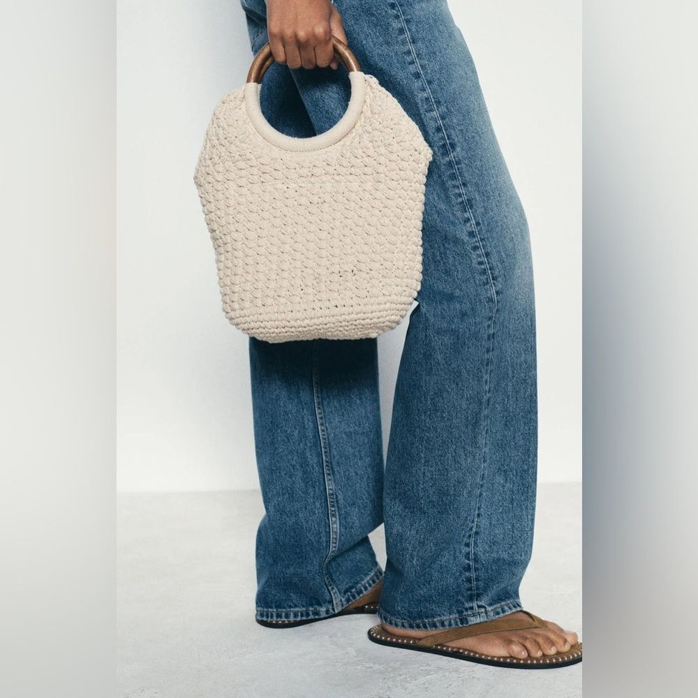 Zara Macramé bucket bag - Picture 10 of 11